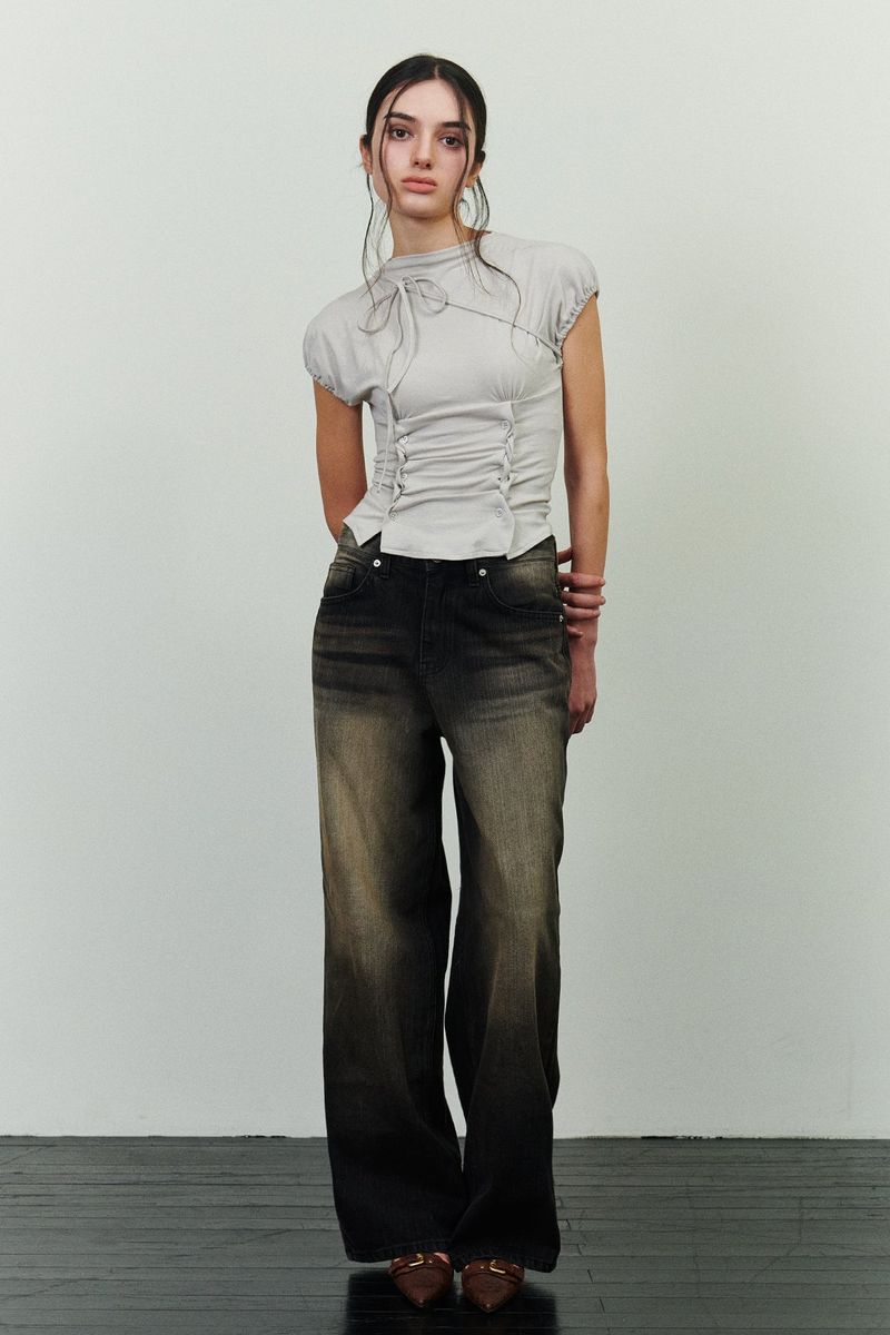 PAIN OR PLEASURE（ペインオアプレジャー）の「JADEN DENIM PANTS brown（Pants）」