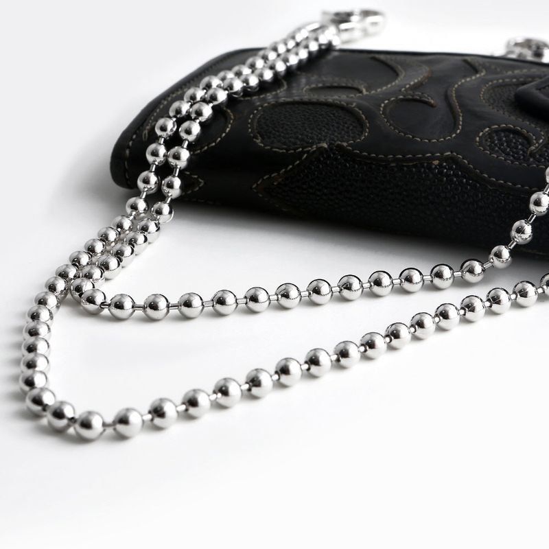 SVC-512 WEi Donghan Worn Double Dog Tag Silver Fashion Pants Chain