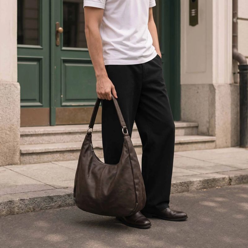 FADE MEET（フェードミート）の「Curved Draped Shoulder Bag（Bags）」