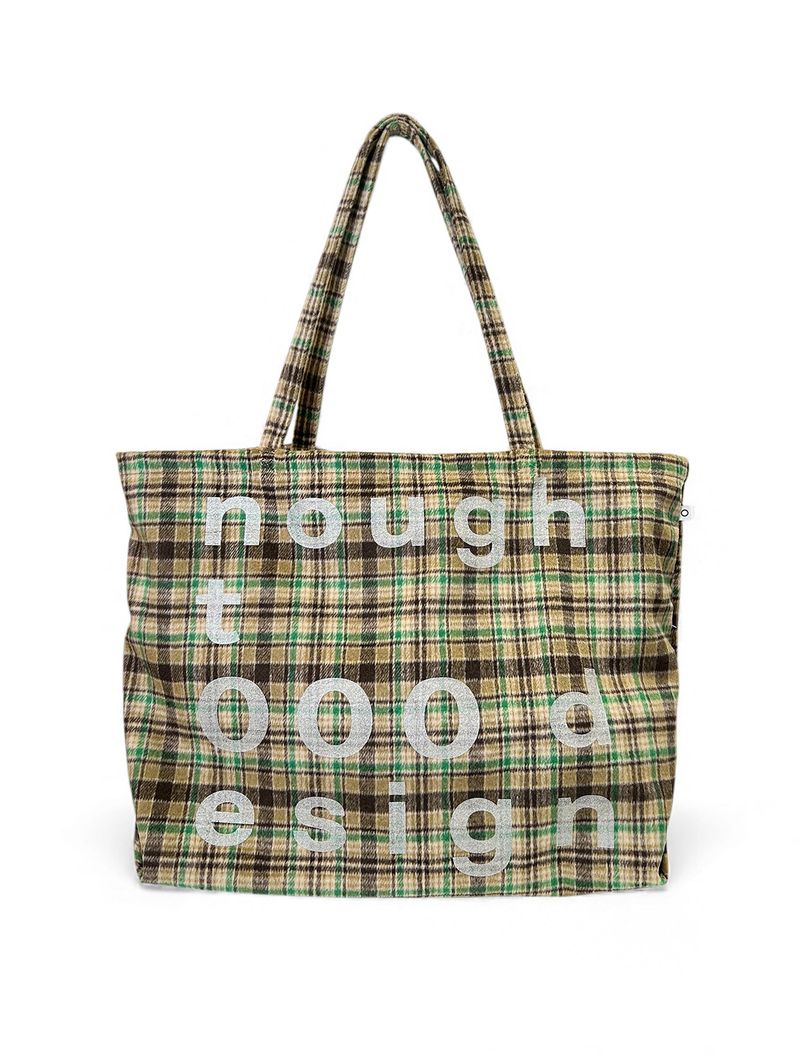 nought（ノウト）の「000design Check Shopper Bag / Green（Bags）」