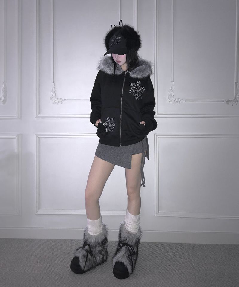 snow hood zip-up (2colors)