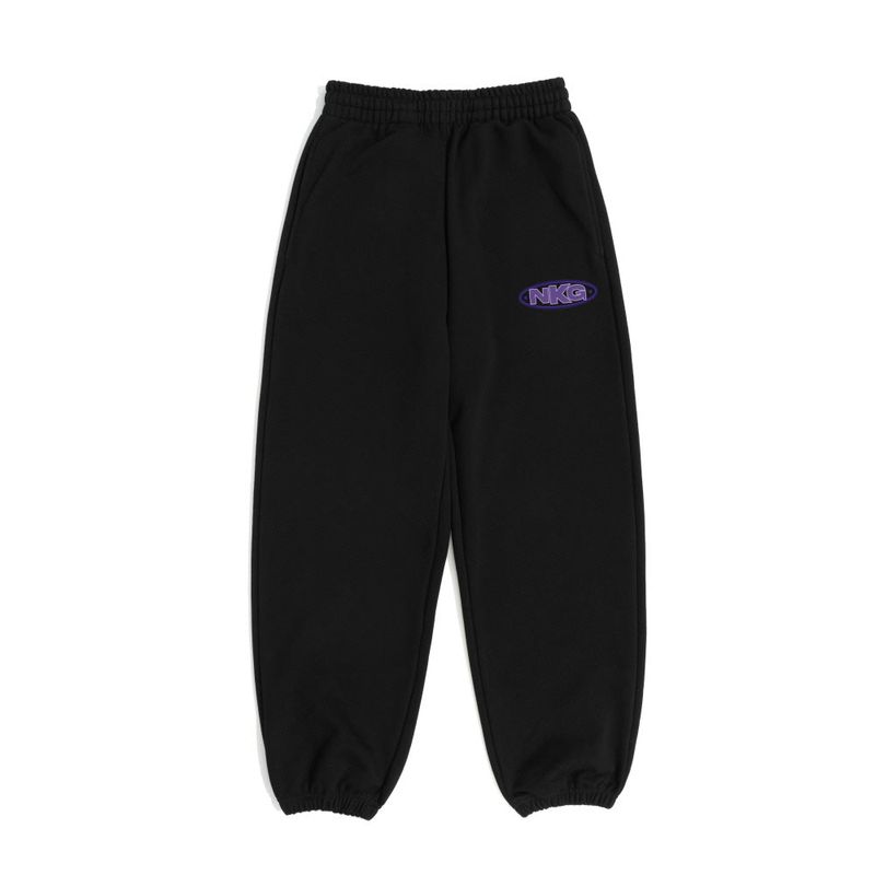 OVAL LOGO TRAINING PANTS-BLACK