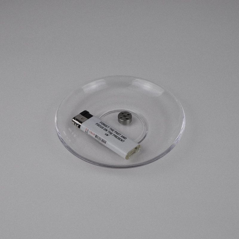 Stainless steel Holder & Glass Tray set