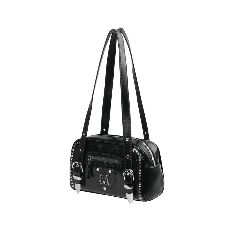 KONIC METAL LOGO STUD SHOULDER BAG UNISEX