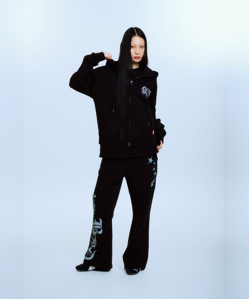 UNDEFEATED HOOD ZIP-UP (BLACK)