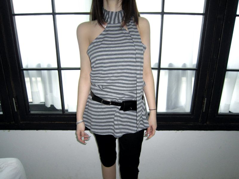Backless mini dress top