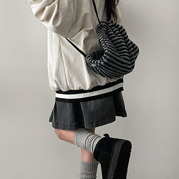 hijjoo(ハイチュー)の「Gaping String Stripe Backpack(Bags)」