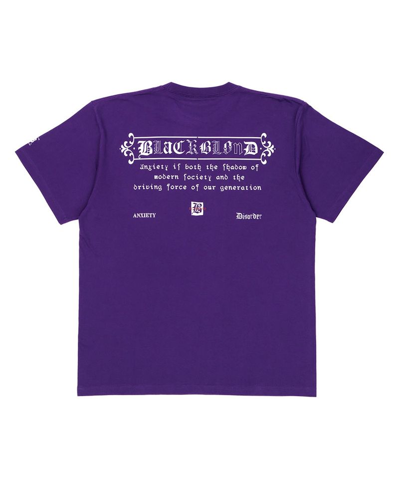 BLACKBLOND（ブラックブロンド）の「BBD エンザイエティーTシャツ (Purple)（トップス）」
