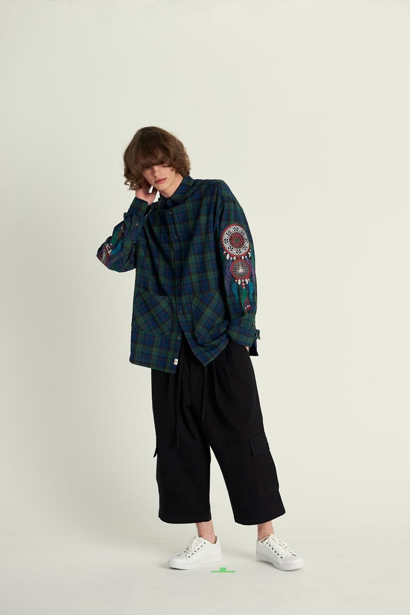 DREAMCATCHER DROP-SHOULDER SHIRT (Blue)