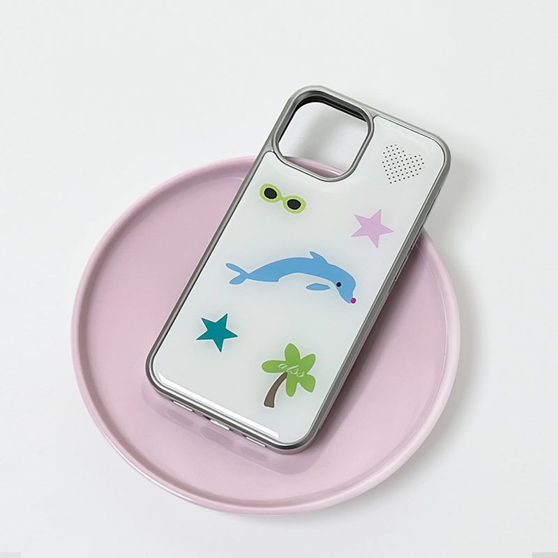 dolphin epoxy silver bumper case