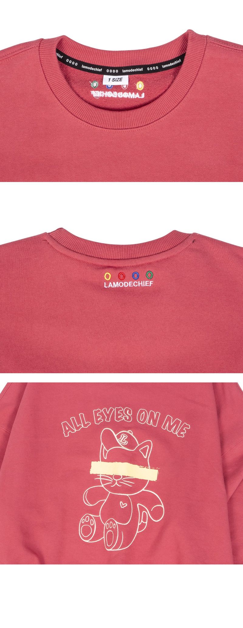 スウェットシャツ / All eyes on me sweatshirt - PINK