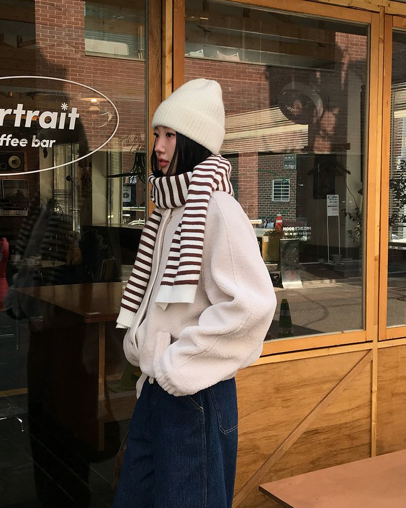 [ORIGINAL] Cable Wool Fleece Jumper