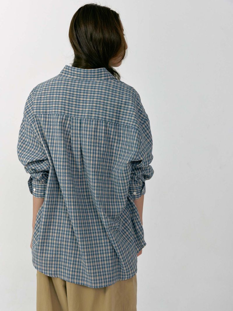 Lazy Check Shirt (Blue)