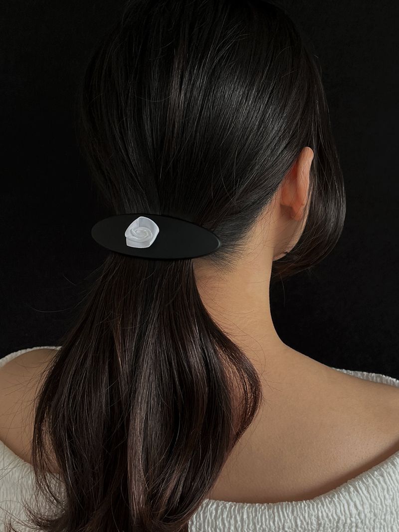 Rose Hair Pin L BK