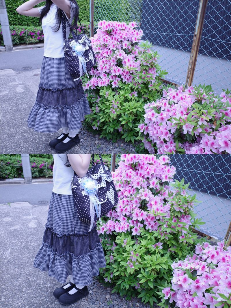 ダミーフリルカンカンロングスカート (2color)