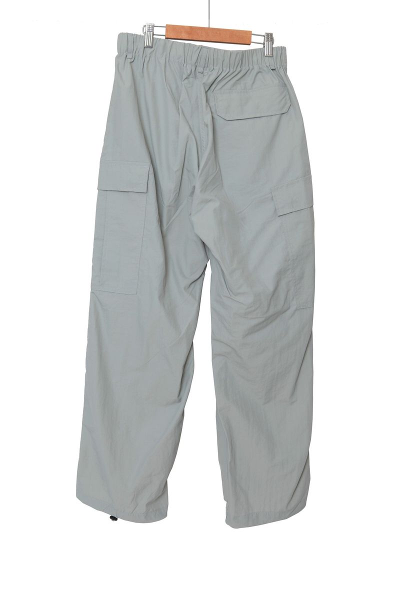 wide nylon cargo pants