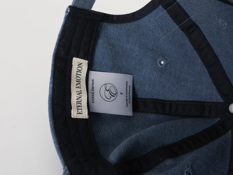 WHITE BOW EMBROIDERY CAP (DARK BLUE)