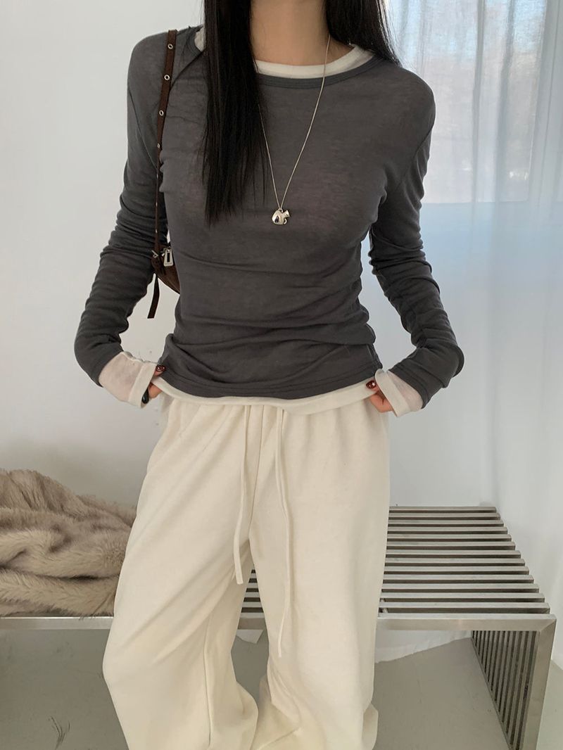 [MADE] Fodit Wool Tencel Layered Tee