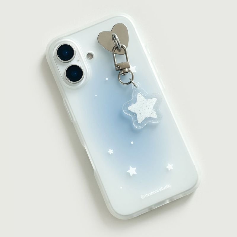 Monani Studio（モナニースタジオ）の「[Jelly] Simple star Phone case(Blue) (only case)（Smartphone Accessories）」