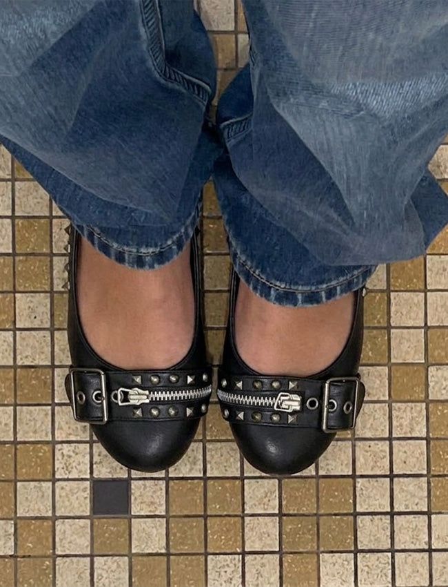furbaby（ファーベイビー）の「moto stud flats（Shoes）」