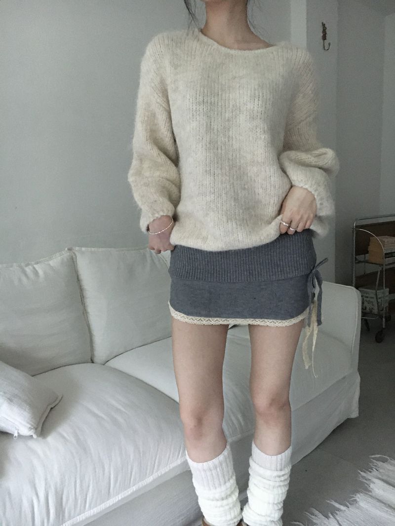 Angora Knit Sweater
