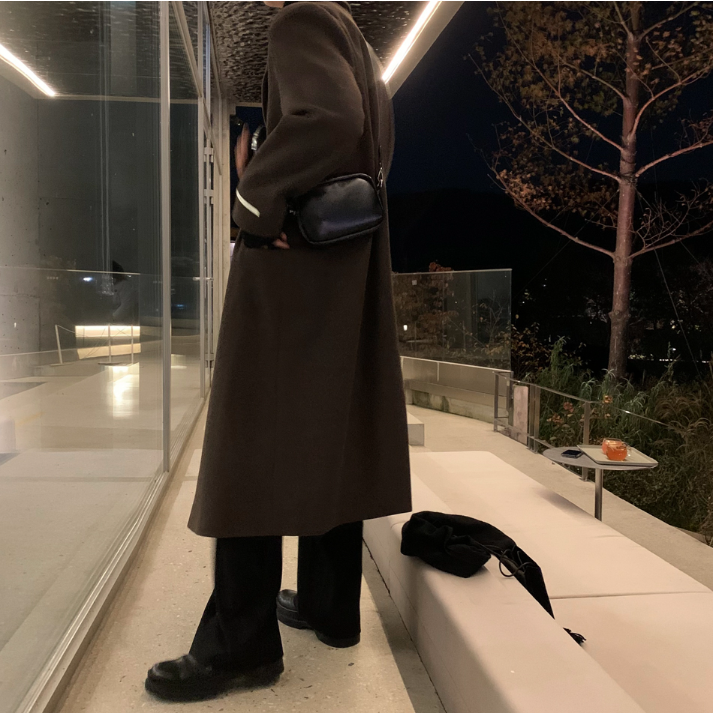 Divine Dart Maxi Overfit Wool Coat