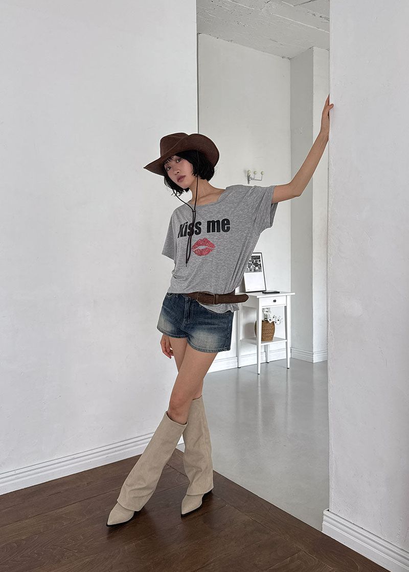 LINEN WESTERN BOOTS