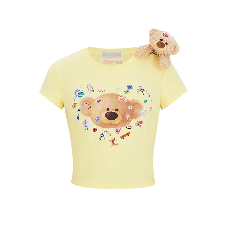 13DE MARZO(トレセ・デ・マルゾ)の「13DE MARZO Bear Stickers Top(Tops)」