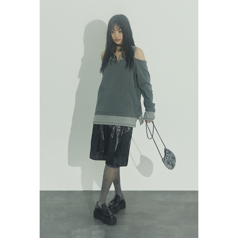 LEATHER LINING COMBI SHORTS