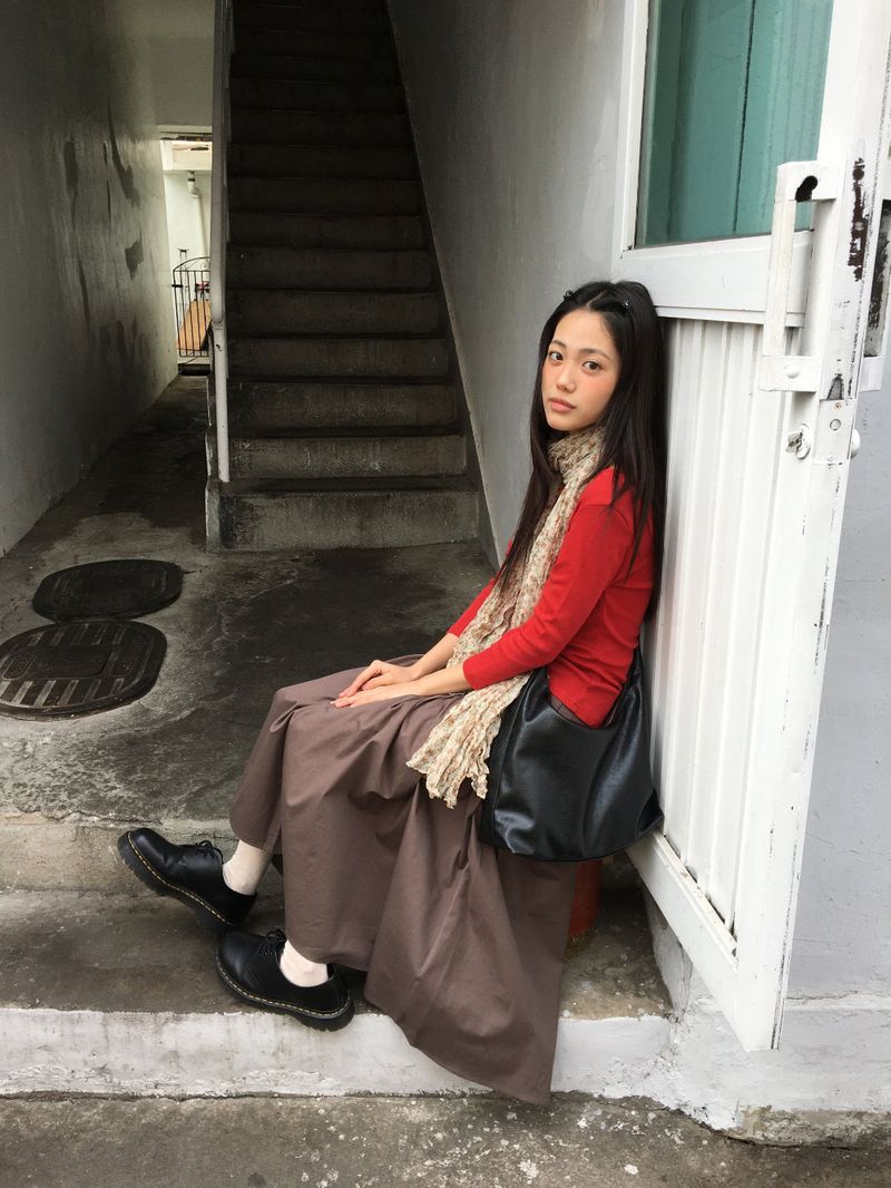 Antique Fold Skirt (3color)