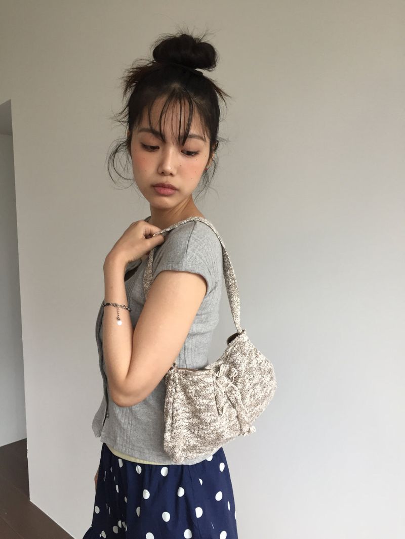 DUGGY（ダギー）の「Ribbon knit mini bag  (2color)（Bags）」
