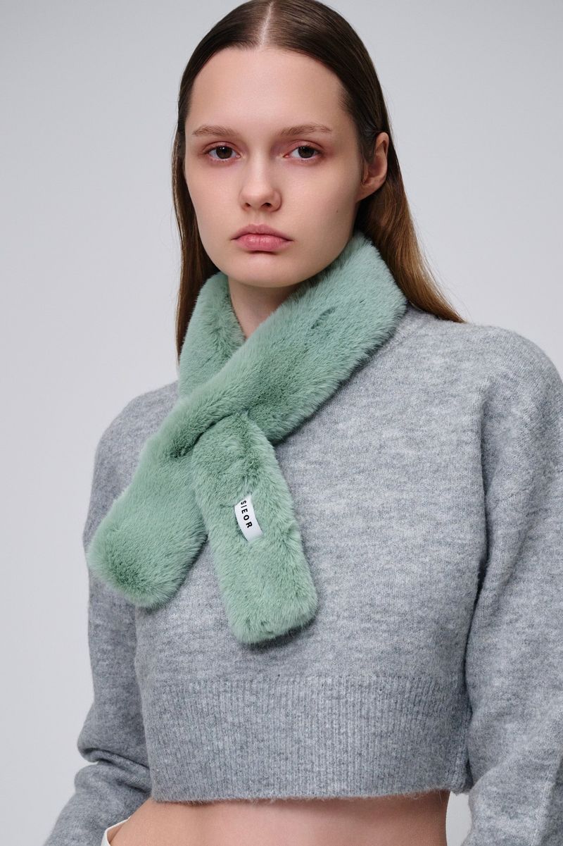 POPPIES muffler_mint