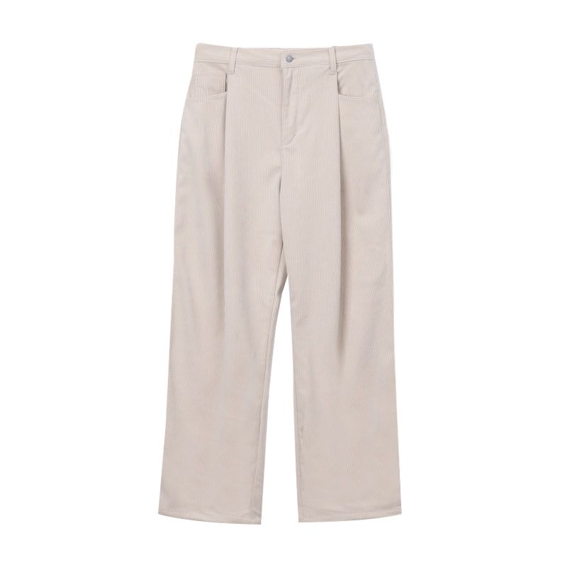 LMN Kubo One Tuck Corduroy Wide Pants (7 colors)