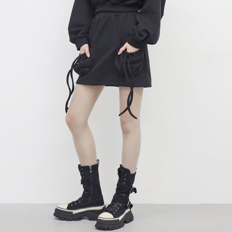 Sola Buckle Suede Middle Boots