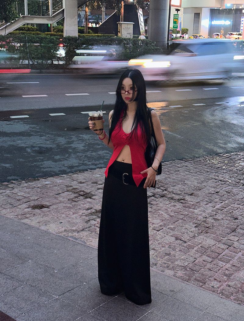 cover maxi long skirt