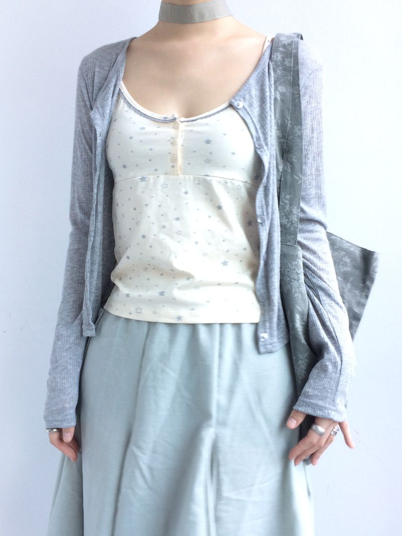 Dawn Star button sleeveless
