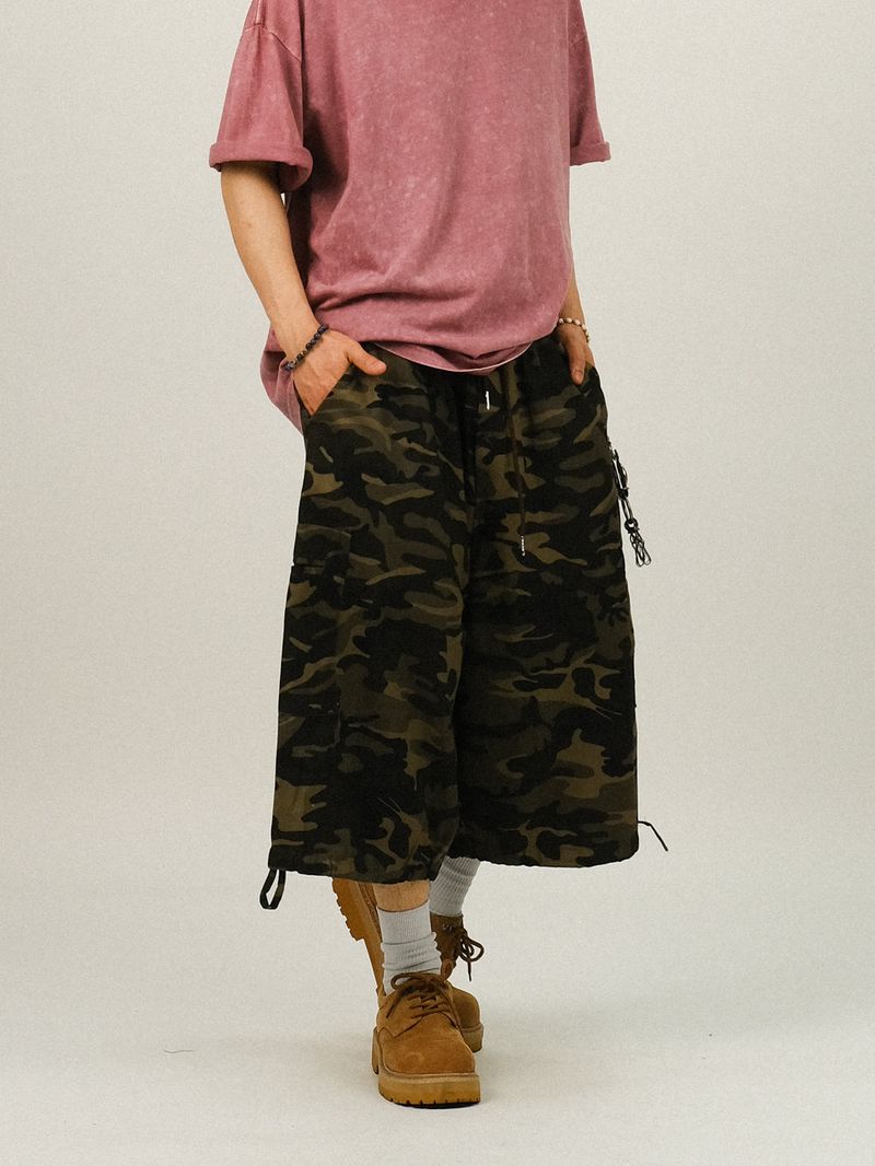 DE CAMOU BERMUDA BANDING PANTS