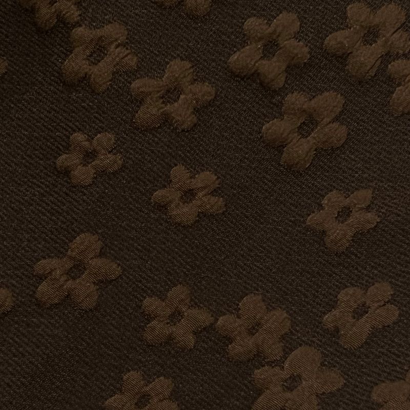 flower turn-up shorts_brown