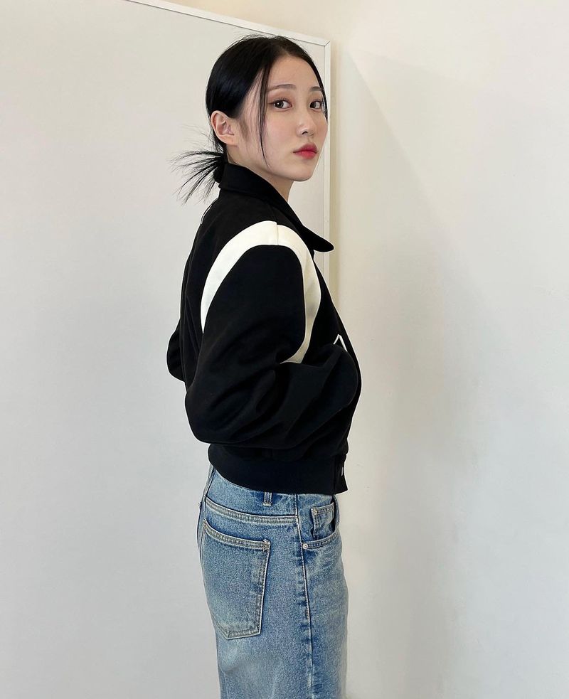 STACK LOGO VARSITY JACKET
