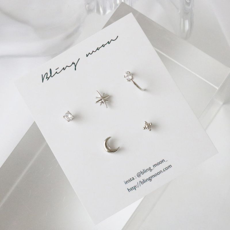 [5 set] moon twinkle piercing set