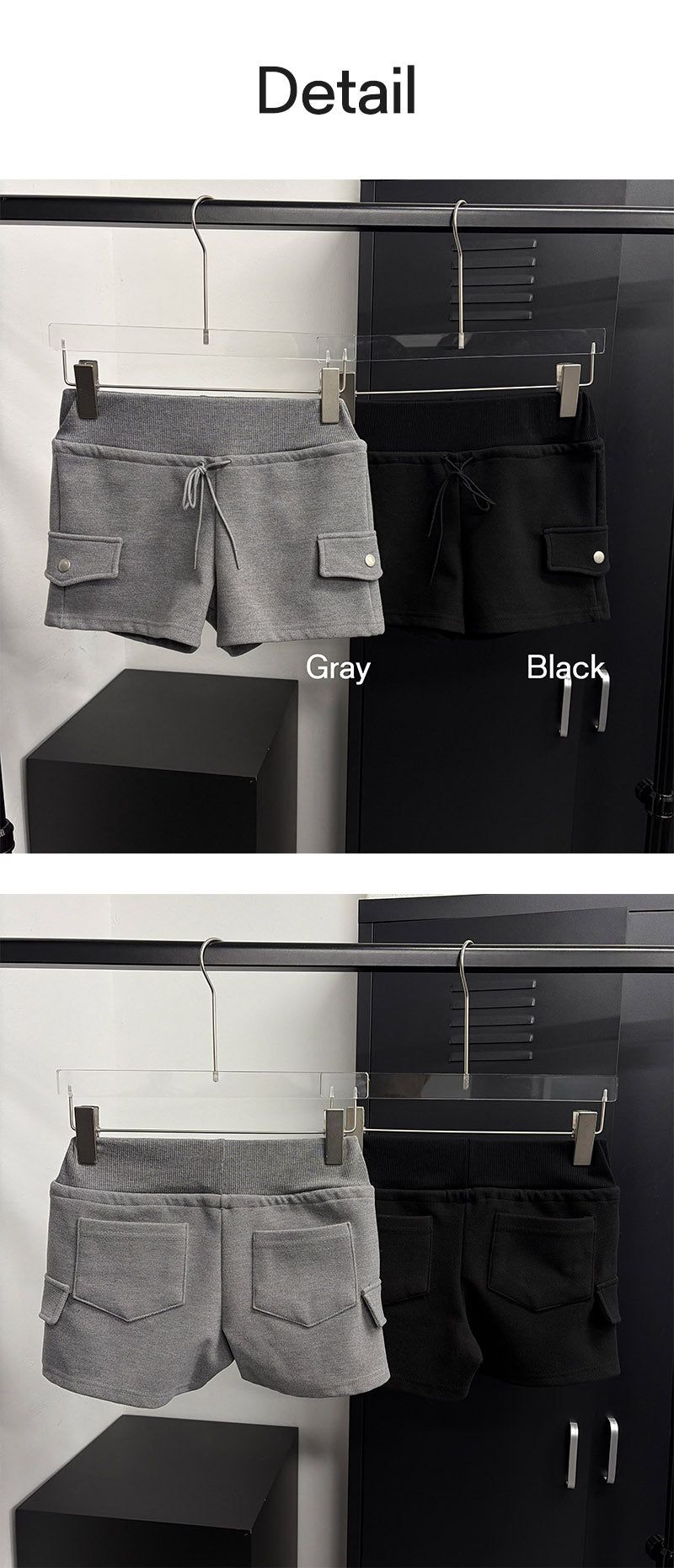 Low pocket short pants(2color)