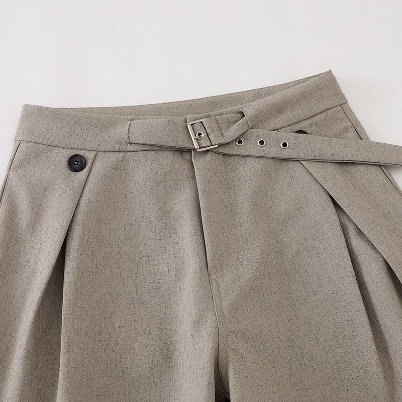 Alden Belted Wide Trousers