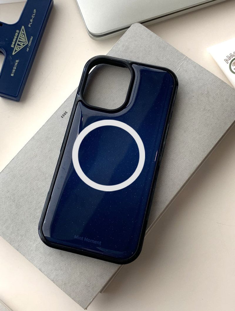 [MADE]ミッドナイトスカイ ブラックエポキシ MagSafe iPhoneケース