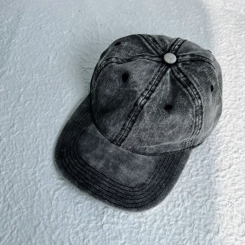 Charcoal Washed Retro Dad Cap