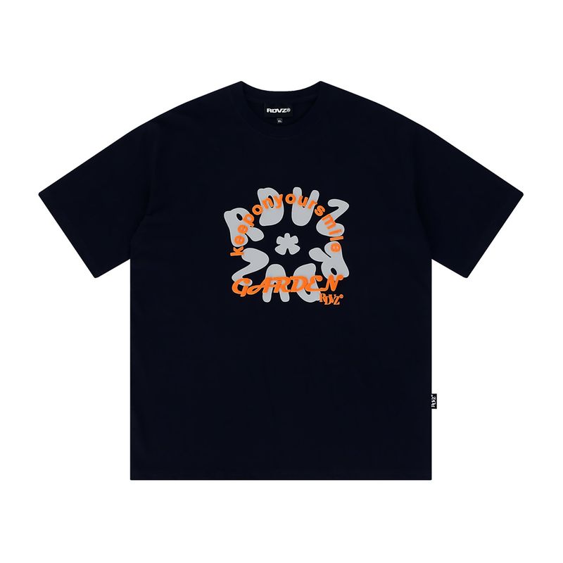RDVZ（ランデブー）の「フラワーリーフロゴTシャツ（トップス）」
