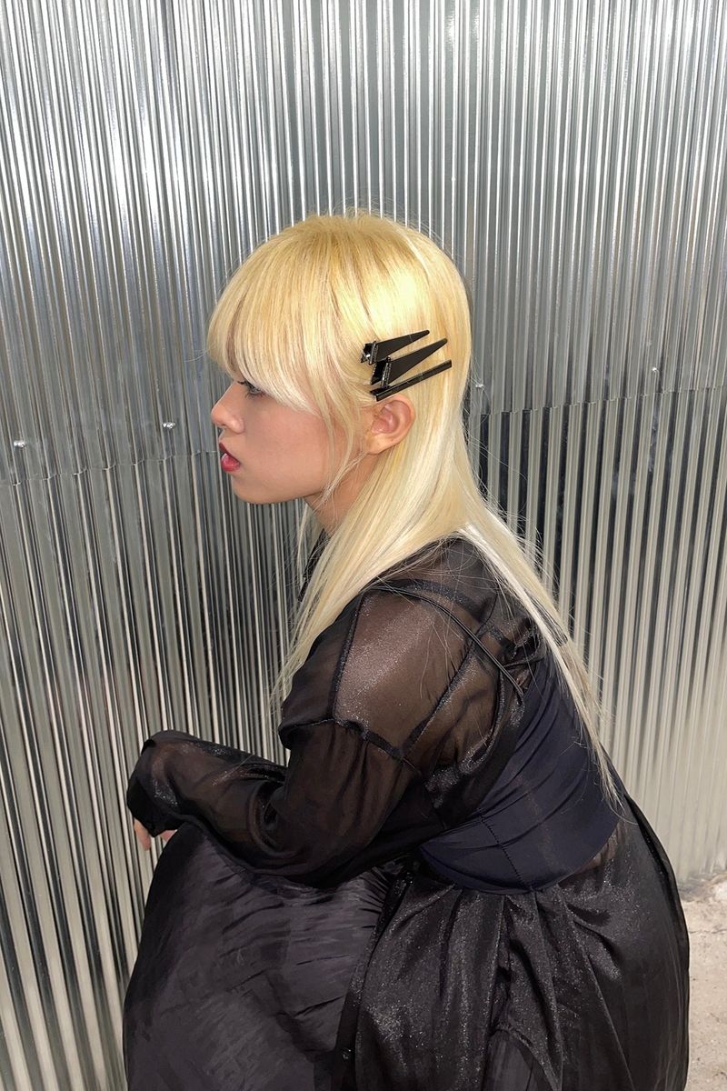 NO.364 [BLACK] HAIR PIN 3SET TRIANGLE