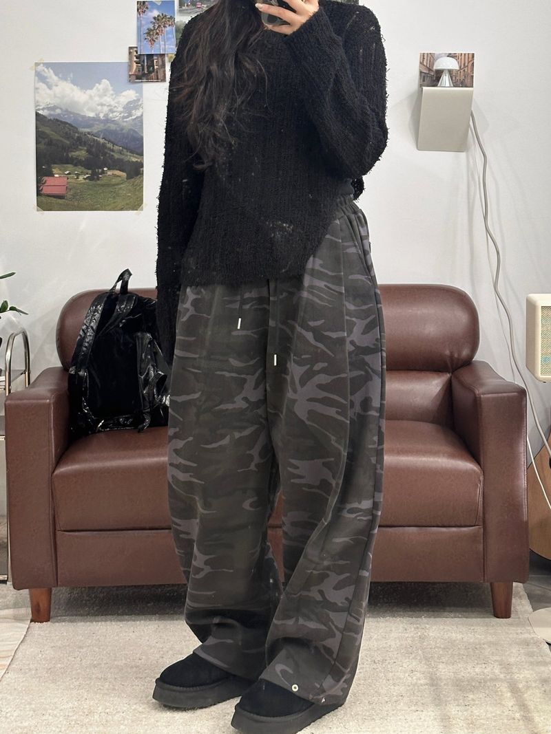 CAMO CARPENTER SNAP SWEAT PANTS