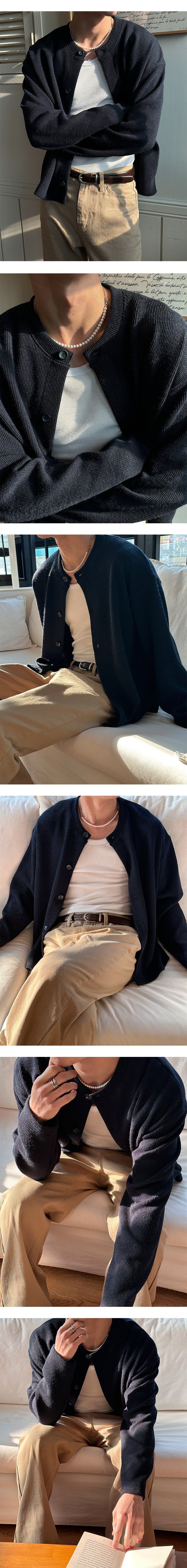  [S/S] Soft round knit cardigan(8color)