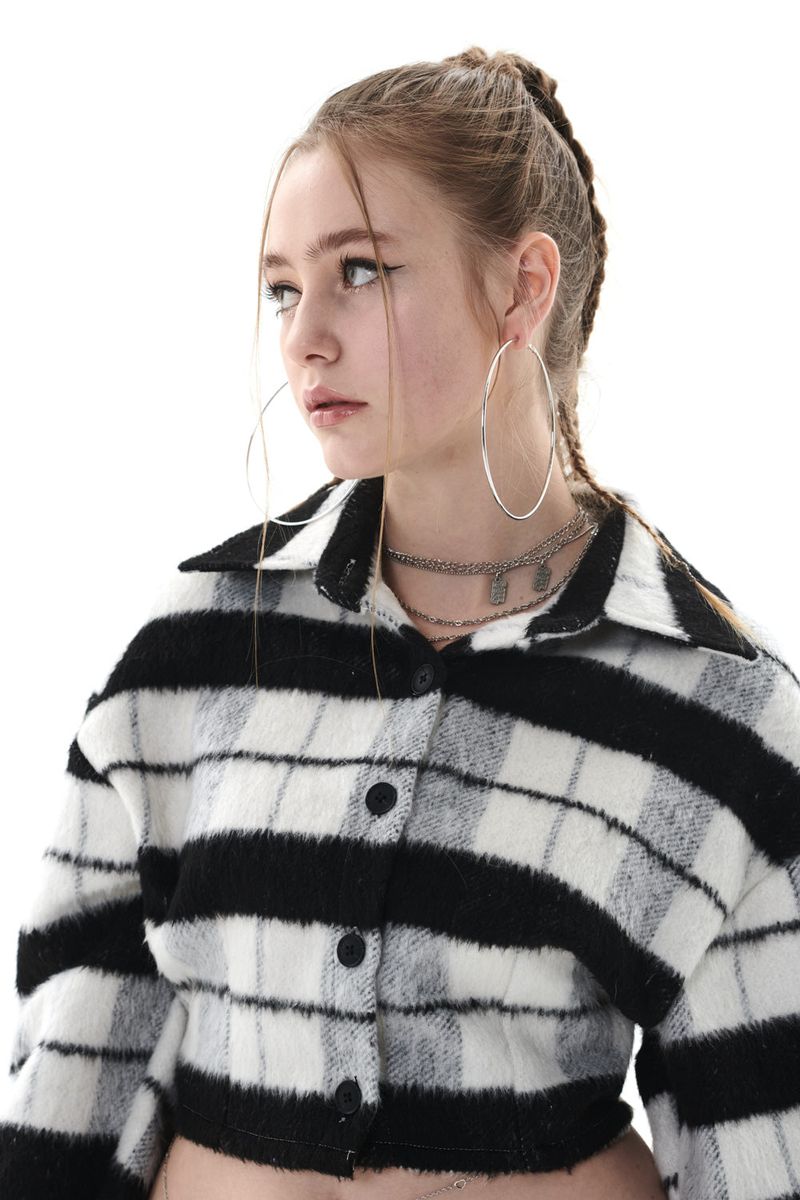 MOHAIR CHECK SHIRT