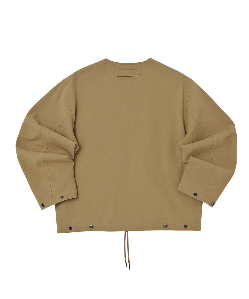 EARTH COTTON Y ZIP-UP JACKET (Beige)